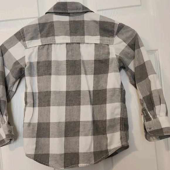 Carter's Black and White Checkered Kids Shirt - Picture 7 of 12